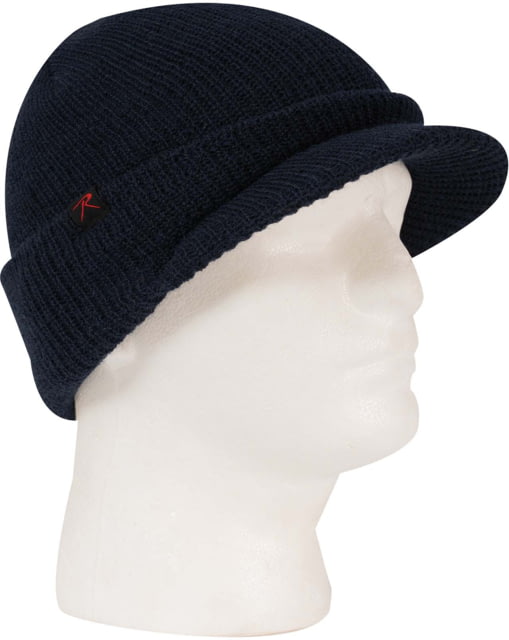 Rothco Watch Cap w/Brim - Mens Navy Blue One Size