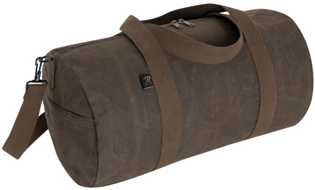 Rothco 19 Inch Waxed Canvas Shoulder Duffle Bag Brown