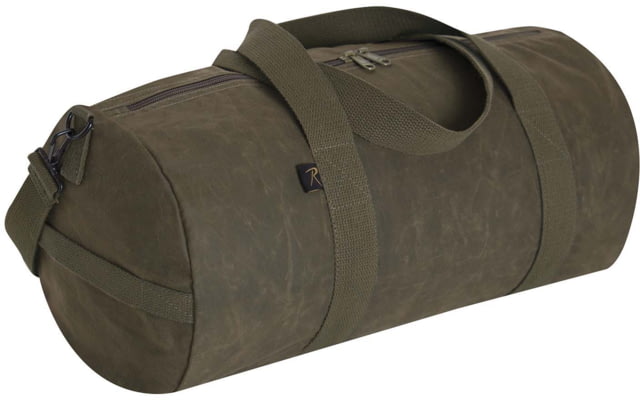 Rothco 19 Inch Waxed Canvas Shoulder Duffle Bag Olive Drab