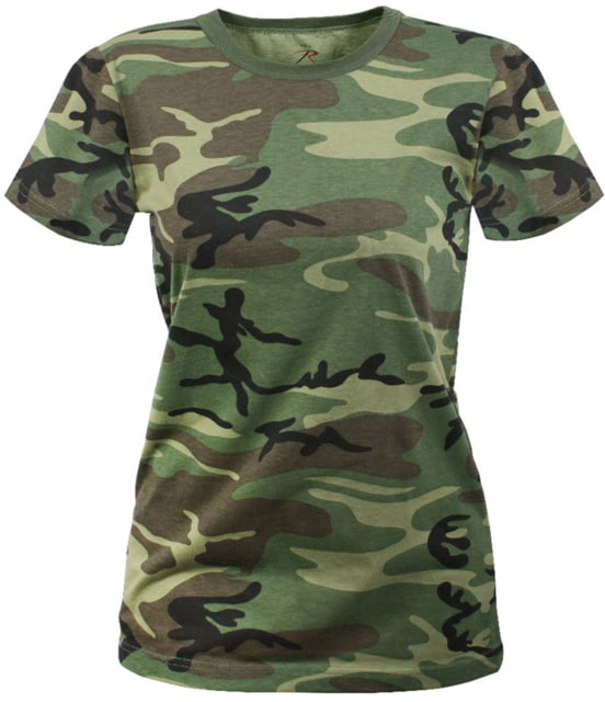Rothco Long Length Camo T-Shirt - Women's Woodland Camo 3XL