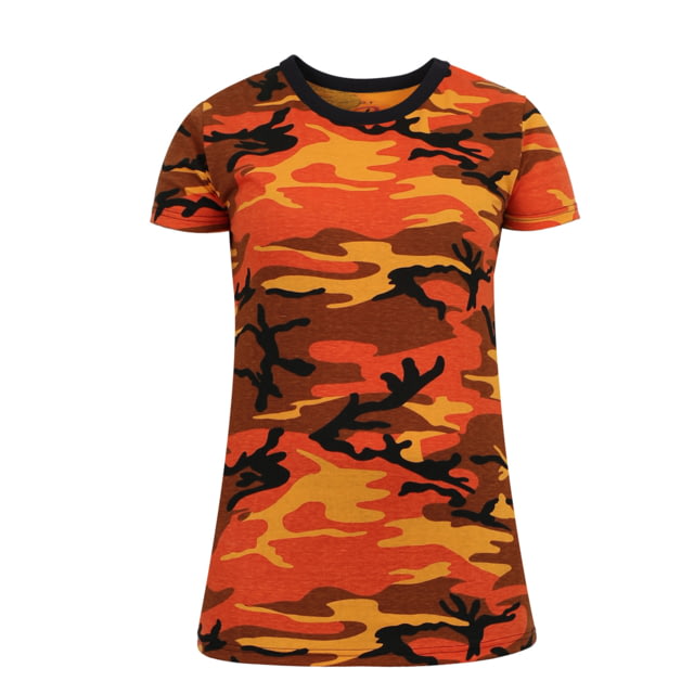 Rothco Long Length Camo T-Shirt - Women's Savage Orange Camo Large geOrangeCamo-L