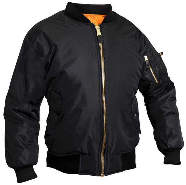 Rothco MA-1 Flight Jacket – Womens Black Medium