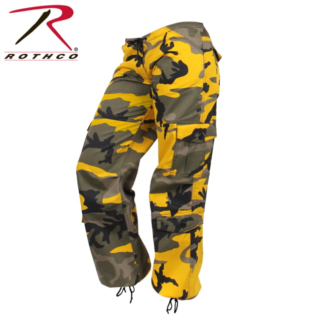 Rothco Rothco Women's Paratrooper Colored Camo Fatigues Stinger Yellow Camo XS S
