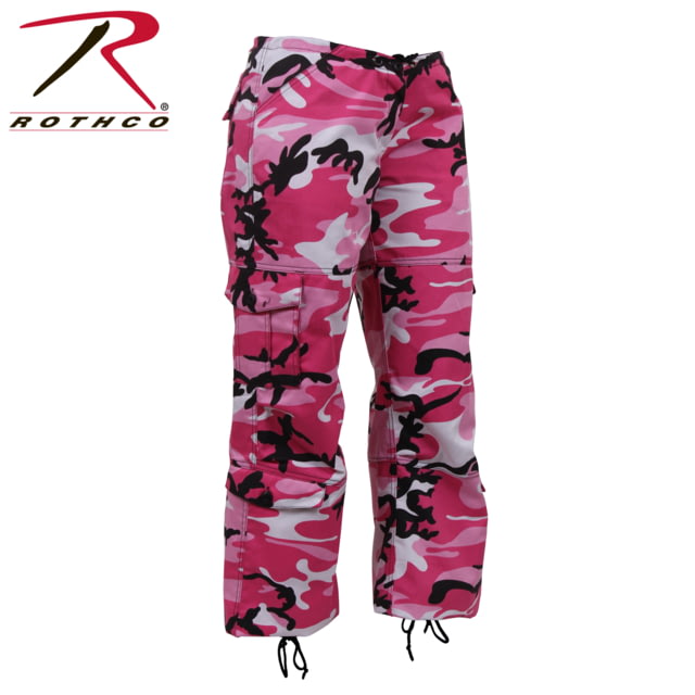 Rothco Paratrooper Colored Camo Fatigues - Women's Pink Camo 2XS Camo-XXS