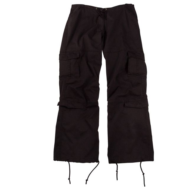 Rothco Vintage Paratrooper Fatigue Pants - Women's Black Extra Small k-XS
