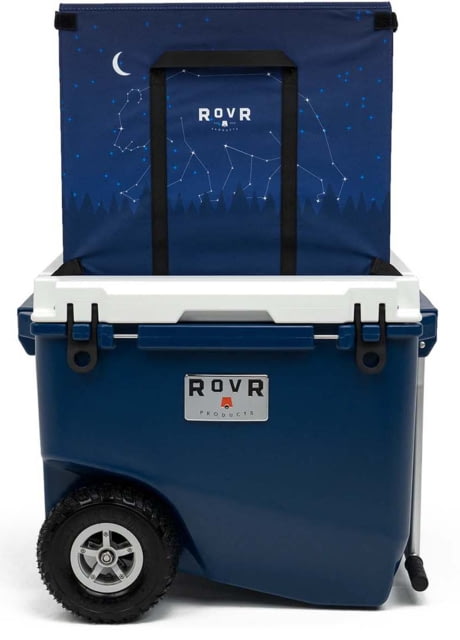 RovR Products RollR 80 Cooler w/ Wagon Bin Midnight