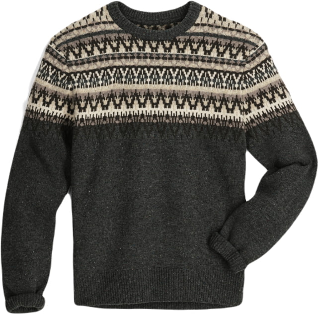 Royal Robbins Royal Robbins Arch Rock Crew Long SLeeve - Men's Asphalt Mammoth Print Medium