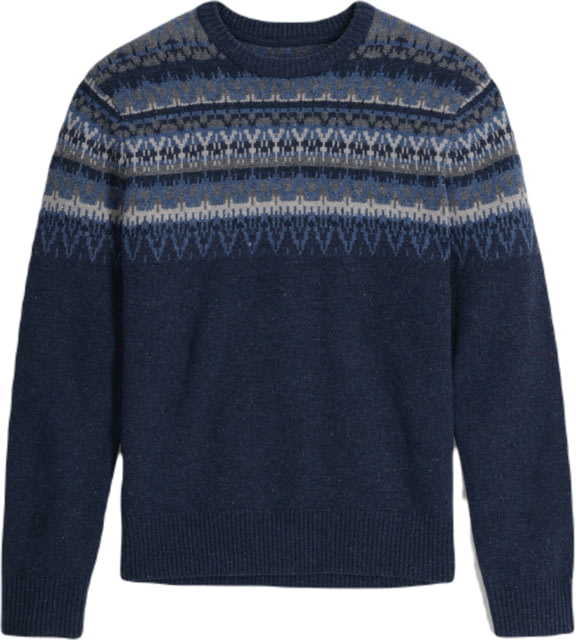 Royal Robbins Royal Robbins Arch Rock Crew Long SLeeve - Men's Deep Blue Mammoth Print Small