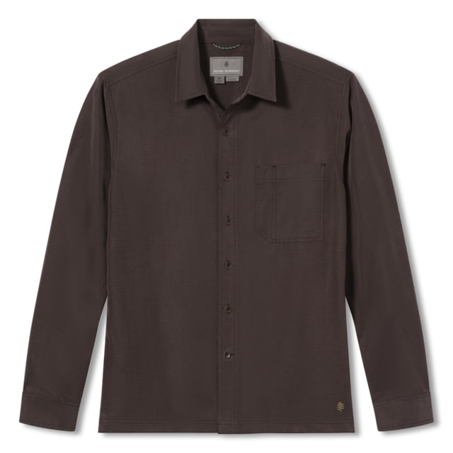 Royal Robbins Desert Pucker Dry Long Sleeve Shirt - Men's Small Java