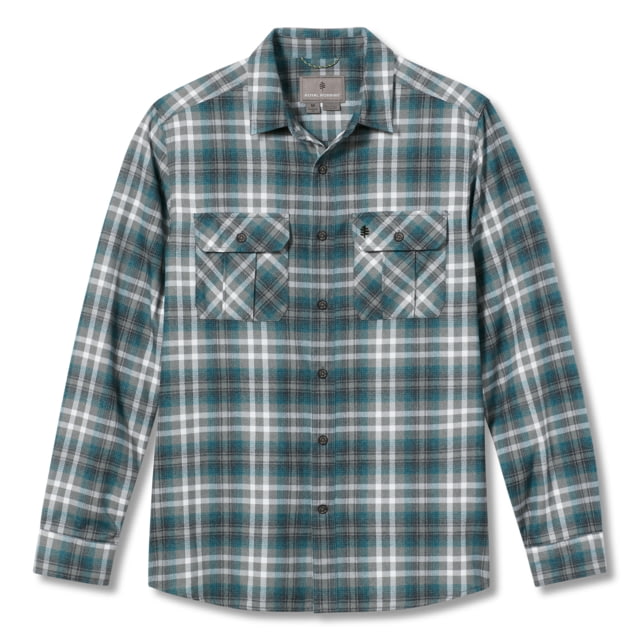 Royal Robbins Lost Coast Flannel Plaid Long Sleeve Shirt – Men’s River Rock Westport Pld Medium
