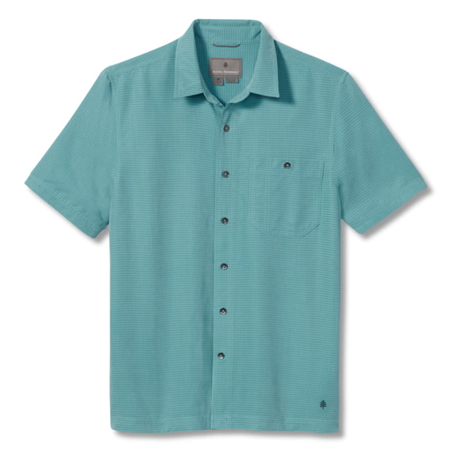 Royal Robbins Mojave Pucker Dry Mens Short Sleeve Shirt Nile Blue XL  Blue-XL