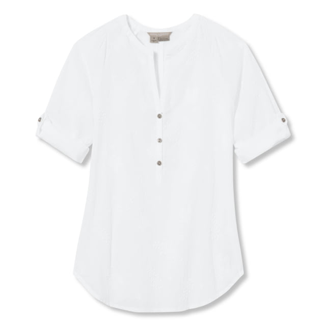 Royal Robbins Oasis Tunic II 3/4 Sleeve Shirt - Womens White Large