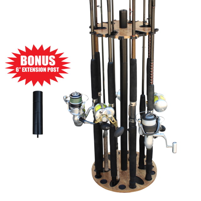 Rush Creek Creations 24 Round Rod Storage Rack w/6in Extension Post