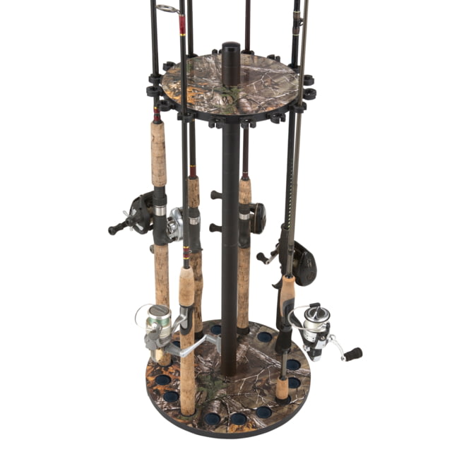 Rush Creek Creations Realtree 16 Round Rod Storage Rack with 38mm Steel Post