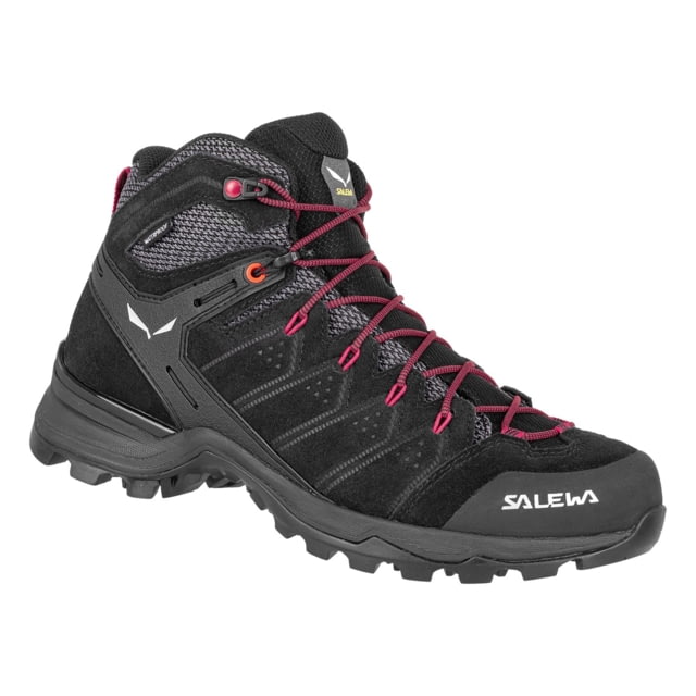 Salewa Alp Mate Mid WP Hiking Boots - Women's Black Out/Virtual Pink 10