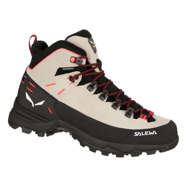 Salewa Alp Mate Mid WP Hiking Boots - Women's Oatmeal/Black 7.5