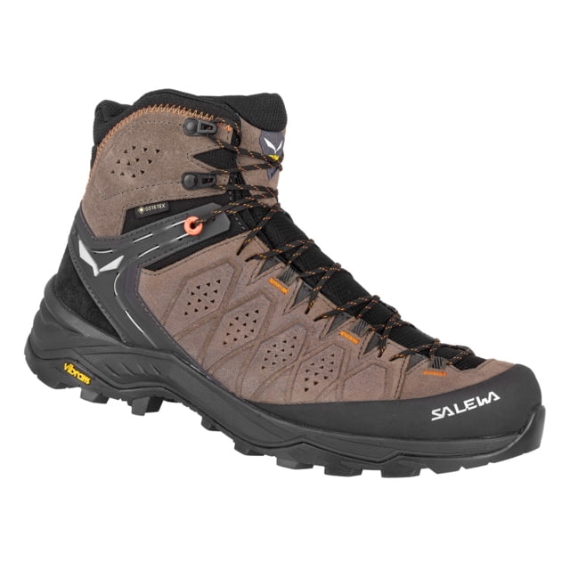 Salewa Alp Trainer 2 Mid GTX Hiking Boots - Men's Wallnut/Fluo Orange 12.5
