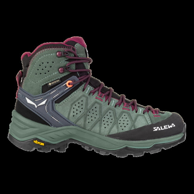 Salewa Alp Trainer 2 Mid GTX Hiking Boots - Women's Duck Green/Rhododendon 10