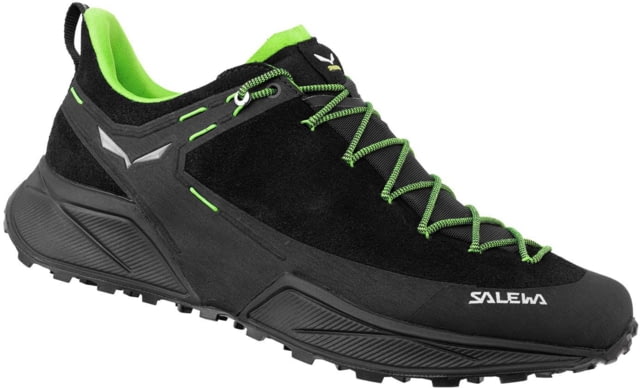 Salewa Dropline Leather Hiking Shoes - Men's Black/Pale Frog 8
