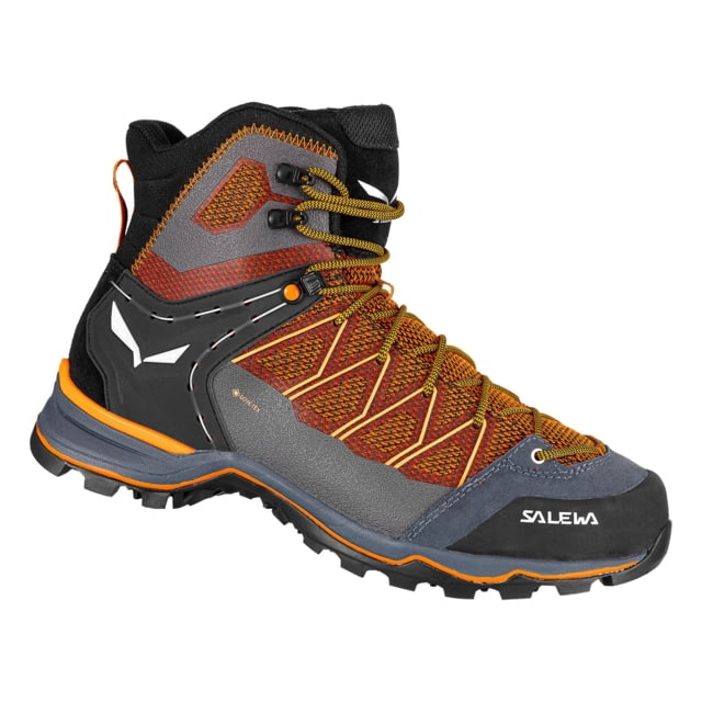 Salewa MTN Trainer Lite Mid GTX Hiking Shoes - Men's Black Out/Carrot 9.5