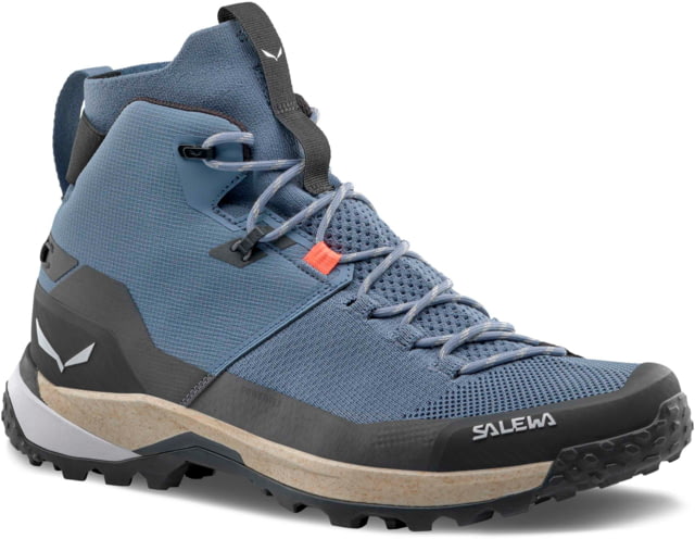 Salewa Puez Knit Mid PTX Hiking Boots - Men's Java Blue/Black 10 US