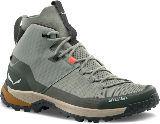 Salewa Puez Knit Mid PTX Hiking Boots - Men's Shadow/Dark Olive 8.5 US