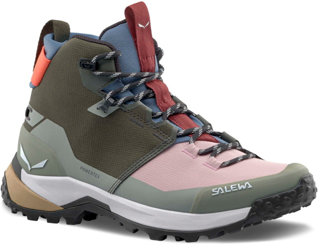 Salewa Puez Mid PTX Hiking Boots - Women's Dark Olive/Shadow 9 US