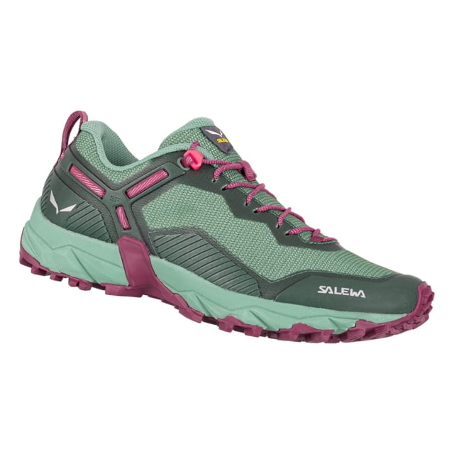 Salewa Ultra Train 3 Hiking Shoes - Women's Duck Green/Rhododendon 7