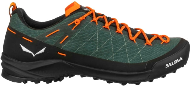 Salewa Wildfire Canvas Hiking Shoes - Men's Raw Green/Black 9.5