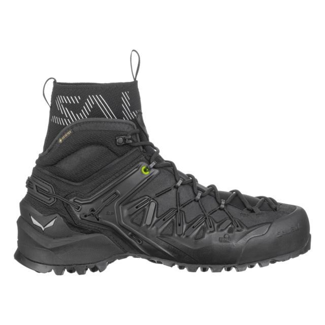 Salewa Wildfire Edge Mid GTX Climbing Shoes - Men's Black/Black 9.5