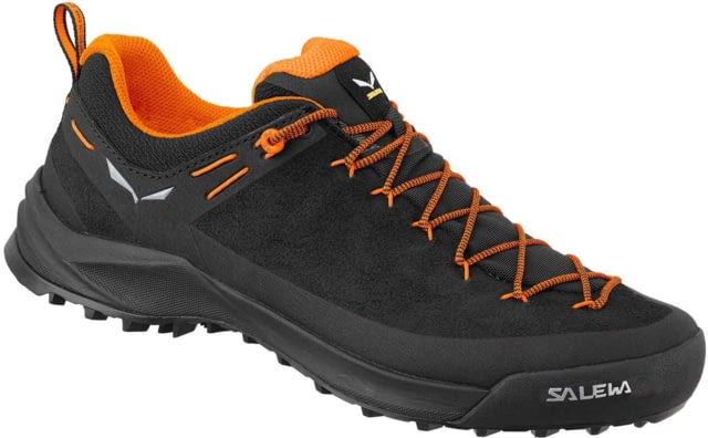 Salewa Wildfire Leather Approach Shoes - Men's Black/Fluo Orange 9.5