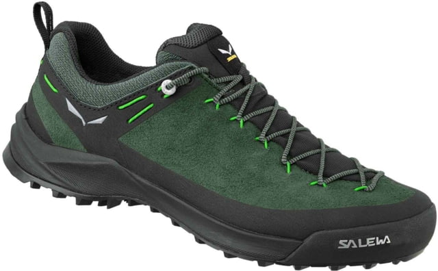 Salewa Wildfire Leather Approach Shoes - Men's Raw Green/Black 8