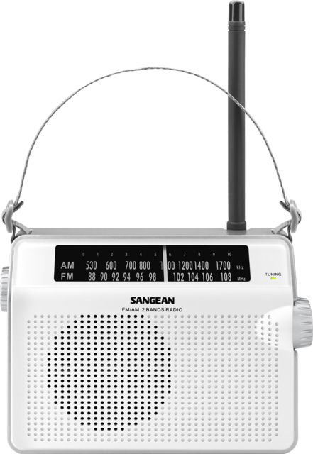 Sangean AM/FM Analog Tuning Radio Excellent Audio & Reception Tone Control