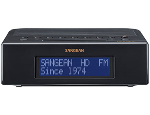 Sangean HD Radio / FM-RBDS / AM Clock Radio Dark Gray