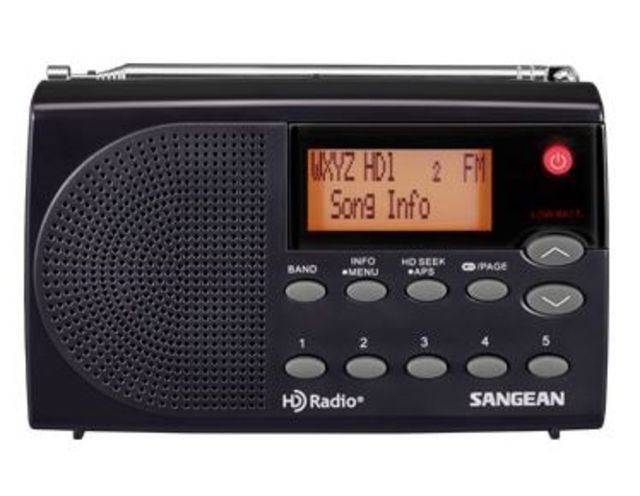 Sangean  AM / FM-Stereo HD Portable Radio Black Medium