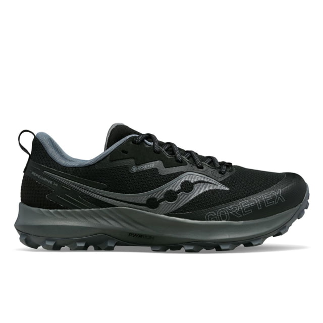 Saucony Saucony Peregrine 14 GTX Trail Shoes - Men's Black/Carbon 9.5 Medium