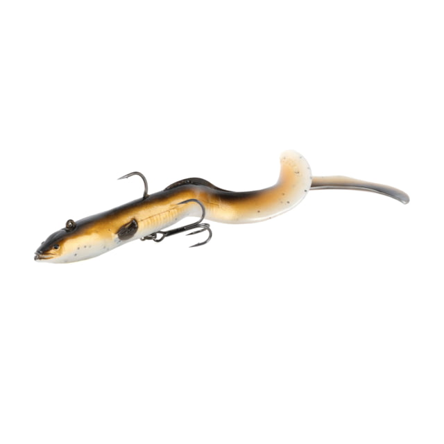 Savage Gear 3D Real Eel Swimbait Soft Bait Pack of 1 12in Olive Brown Pearl