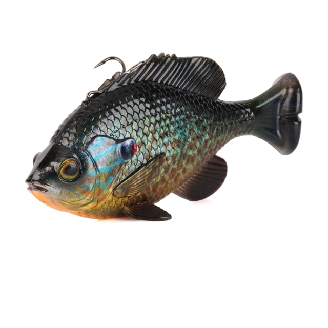 Savage Gear Pulse Tail Bluegill Line Thru Soft Bait Pack of 1 5.5in 3 1/3oz Pumpkinseed