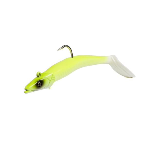 Savage Gear Sandeel Swimbait Soft Bait Pack of 2 8in Chartreuse White