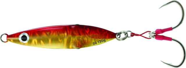Savage Gear Savage Gear Squish Erratic Fall Deep Drop Jig 6/0 Hook Gold/Red 4 1/8in 100 grams Flutter Sinking SJ-100G-GR