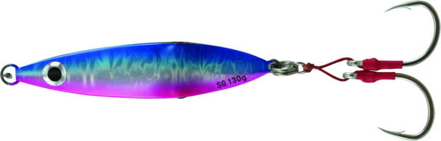 Savage Gear Savage Gear Squish Erratic Fall Deep Drop Jig 8/0 Hook Blue Pink 4 3/4in 160 grams Flutter Sinking SJ-160-BP