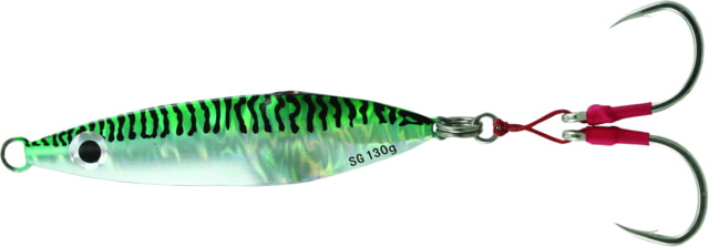 Savage Gear Savage Gear Squish Erratic Fall Deep Drop Jig 8/0 Hook Green Mackerel 4 1/2in 130 grams Flutter Sinking SJ-130G-GM