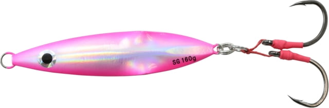 Savage Gear Savage Gear Squish Erratic Fall Deep Drop Jig 8/0 Hook Pink Ice 4 3/4in 160 grams Flutter Sinking SJ-160G-PI