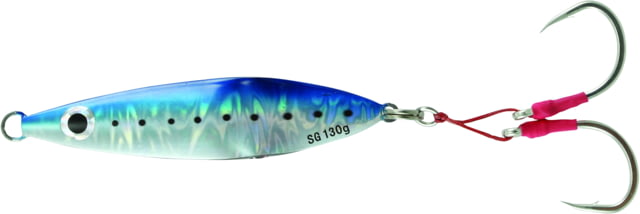 Savage Gear Savage Gear Squish Erratic Fall Deep Drop Jig 8/0 Hook Sardine Flash 4 1/2in 130 grams Flutter Sinking SJ-130G-SF