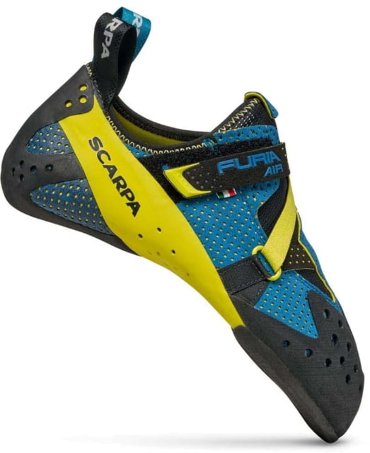 Scarpa Furia Air Climbing Shoes Baltic Blue/Yellow 42.5