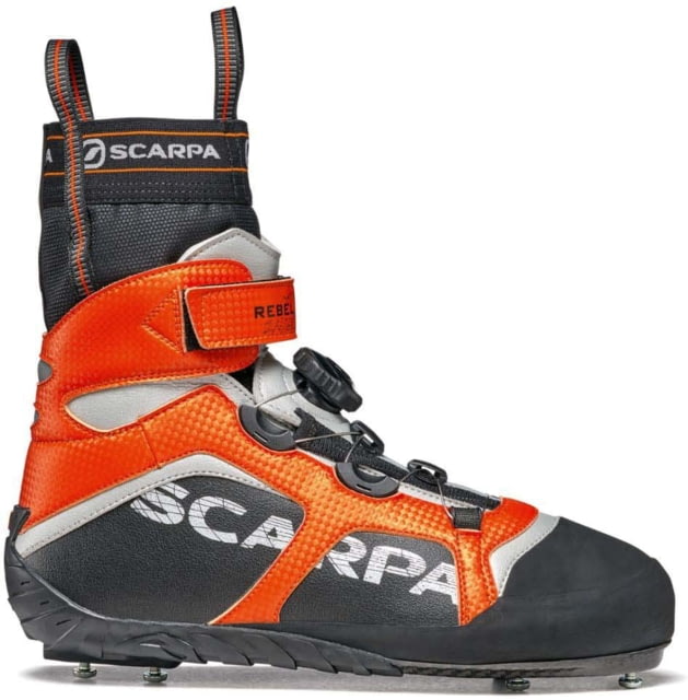 Scarpa Rebel Ice Mountaineering Boots Black/Orange Medium 46