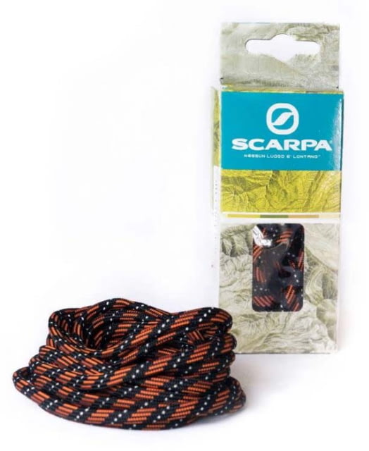 Scarpa Replacement Shoe Laces - Backpacking Black/Orange/Acid Green 170