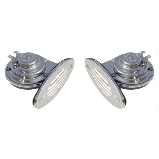 Schmitt & Ongaro Marine Dual Drop-In Horn w/SS Grills High & Low Pitch Mini