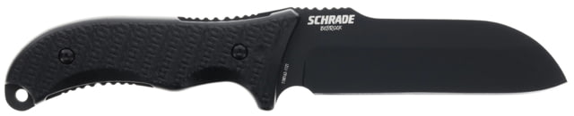 Schrade Bedrock Sheepsfoot Fixed Blade AUS-10 Blade Rubberized Handle