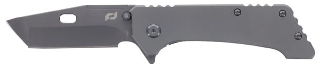 Schrade Girder Folding Knife 3.25in AUS-8 Steel Titanium Nitride Tanto Blade Stainless Steel Handle